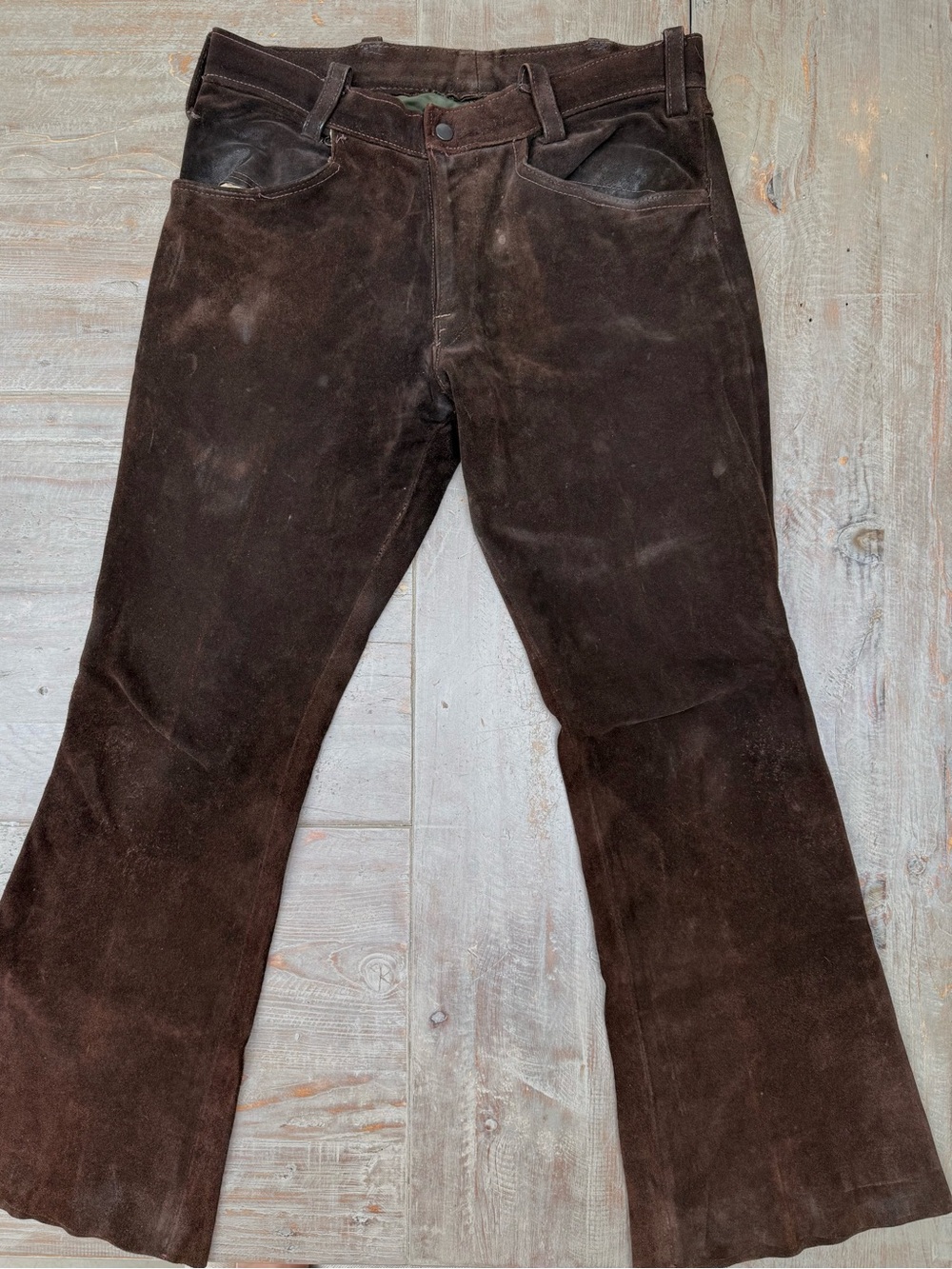 Vintage 1970’s Suede Motorcycle Pants - Distressed